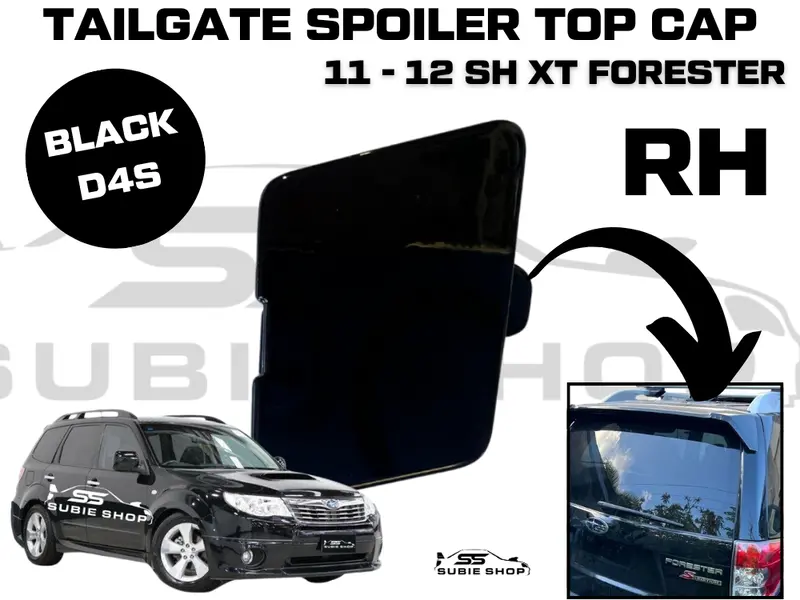 Genuine Tailgate Spoiler Black Cap Cover 11 - 12 Subaru Forester Sh Xt Right Rh 1