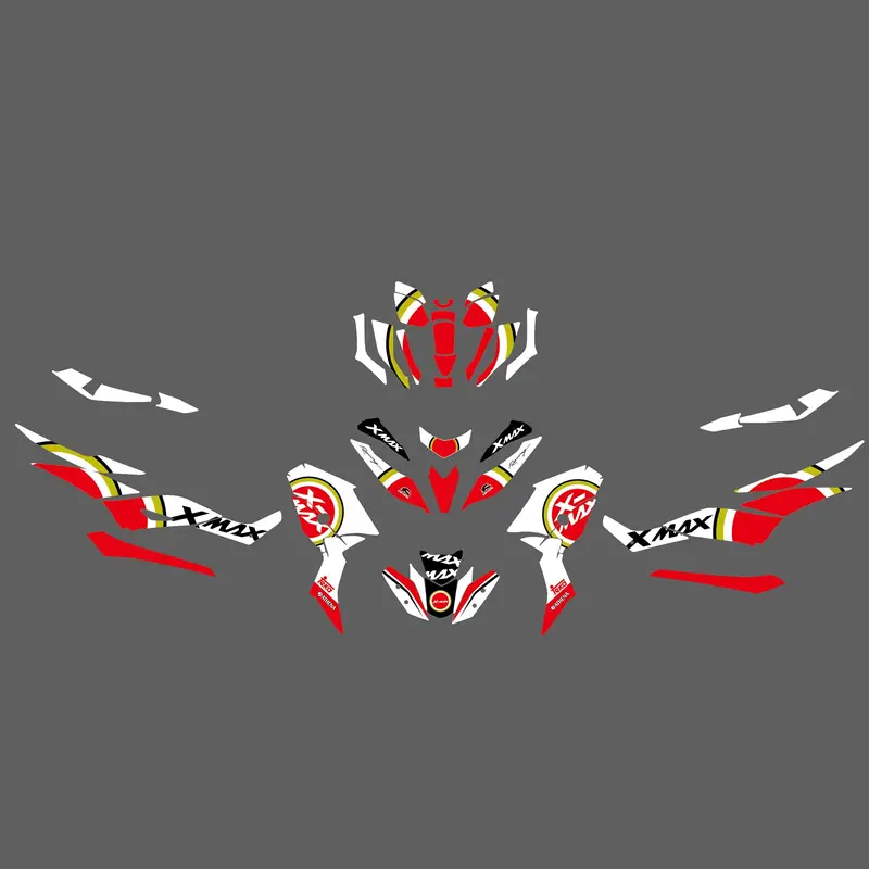 Graphics Background Decal Motorcycle Protect Stickers For Yamaha X-Max 2017-2022 1