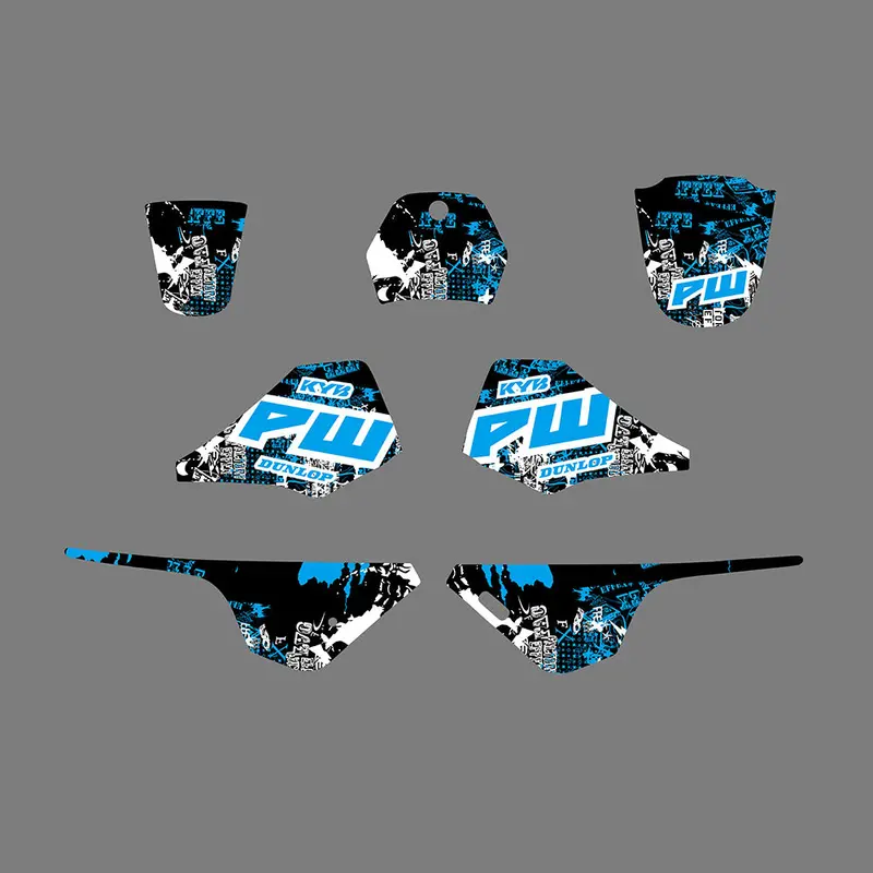 Graphics Kit Mx Decals Stickers For Yamaha Pw80 1983-2006 1