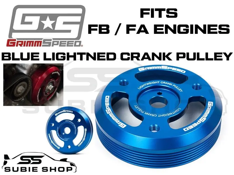 Grimmspeed Lightweight Crank Pulley For Subaru Wrx 15+ Forester 13+ Brz 86 Fb Fa 1
