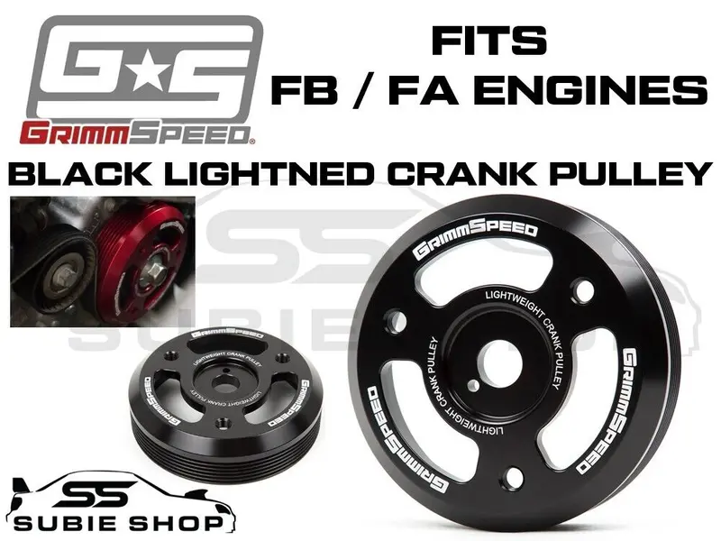 Grimmspeed Lightweight Crank Pulley For Subaru Wrx 15+ Forester 13+ Brz 86 Fb Fa 1
