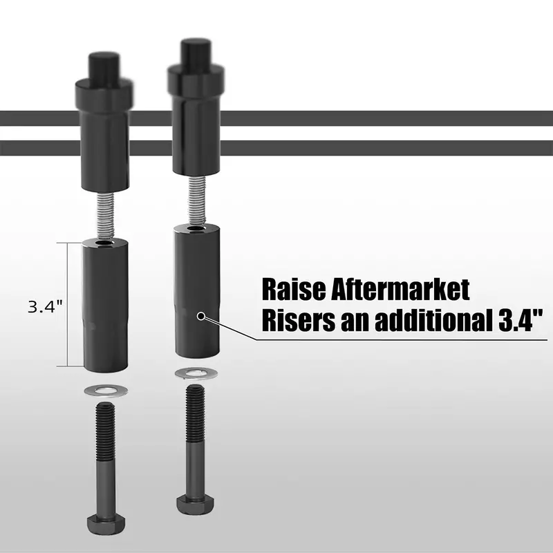 Handlebar Riser Extensions Legs For Harley Softail Heritage Fat Boy Street Bob 114 107 2