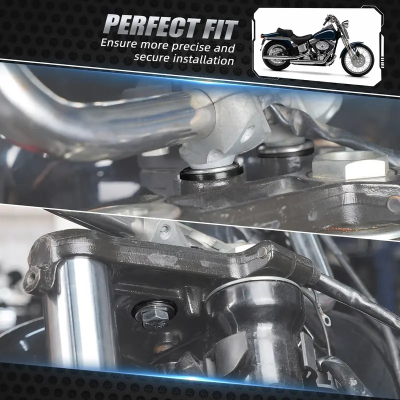 Handlebar Riser Mount Bushings Bolts Kit For Harley Road King Flhr Street Glide Flhx 2