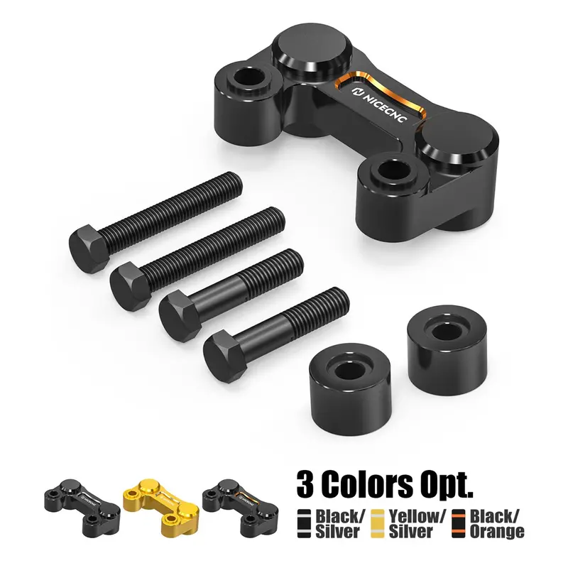 Handlebar Riser Pull Back Plate Relocation Bracket For Harley Road Glide Road King 1