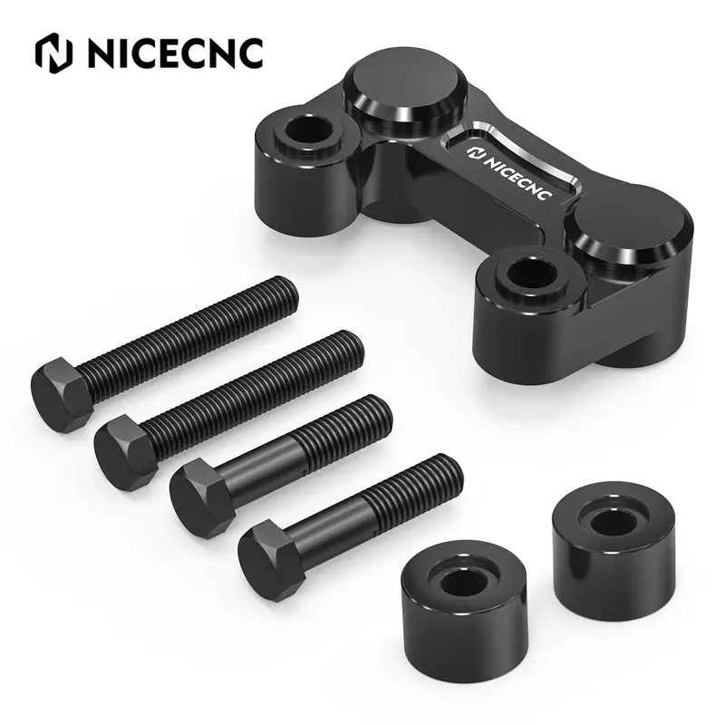 Handlebar Riser Pull Back Plate Relocation Bracket For Harley Road Glide Road King 3
