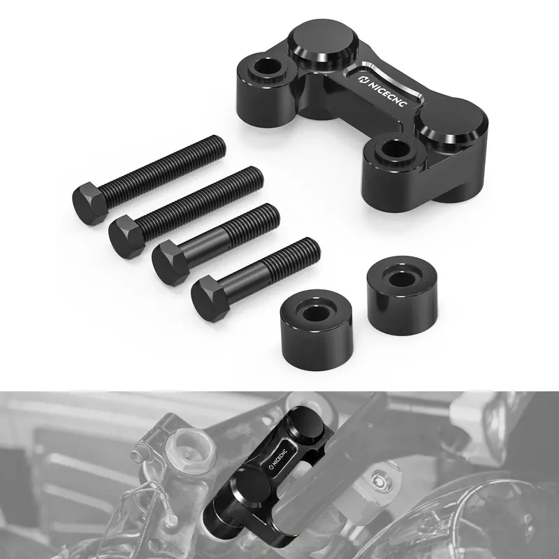 Handlebar Riser Pull Back Plate Relocation Bracket For Harley Softail Street Bob Low Rider S 1