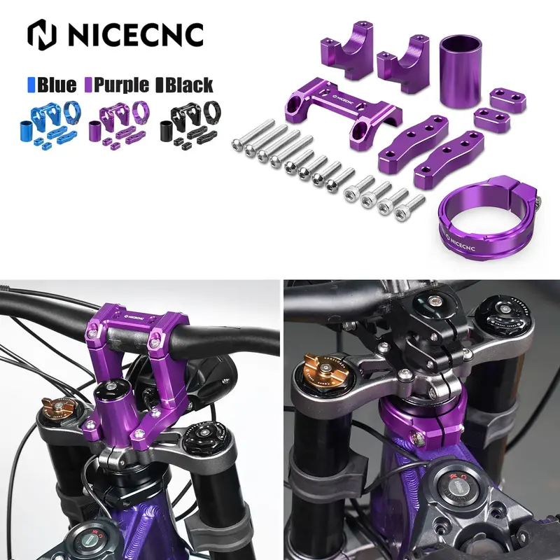 Handlebar Risers Mount & Head Tube Frame Brace For Surron Light Bee Segway X160 X260 2
