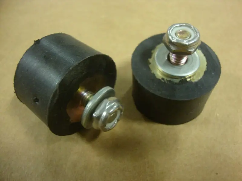 Harley Rubber Swingarm Bump Stop W/ Washers & Locknut Set 2  Big Dog Aih  Softail 1