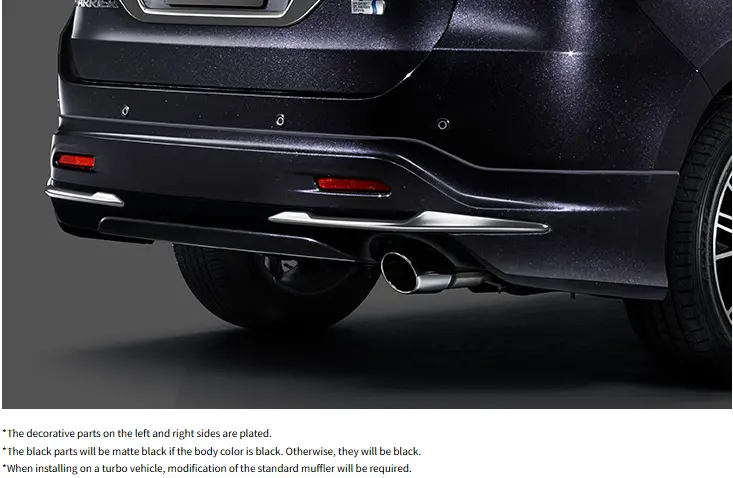 Harrier (Zsu60,Asu60) Modellista (Ver.1) Rear Styling Kit (Rear Skirt + Muffler Cutter) 1