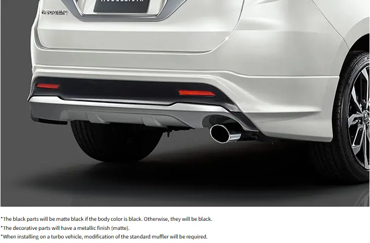Harrier (Zsu60,Asu60) Modellista (Ver.2) Rear Styling Kit (Rear Skirt + Muffler Cutter) 1