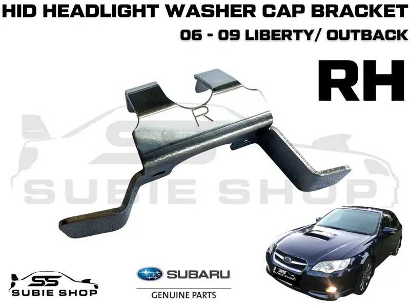 Headlight Washer Cap Water Jet Metal Clip Bracket 06-09 Subaru Liberty Outback Rh 1