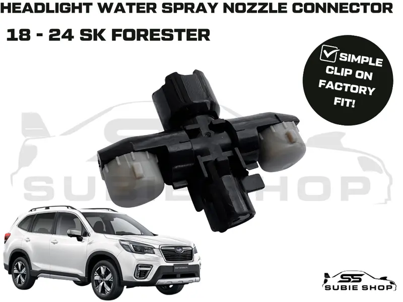 Headlight Washer Cap Water Jet Nozzle Connector For 18 - 24 Subaru Forester Sk 1