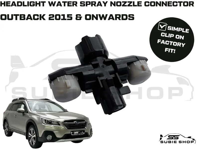 Headlight Washer Cap Water Jet Nozzle Connector For 2015 & On Subaru Outback Bs 1