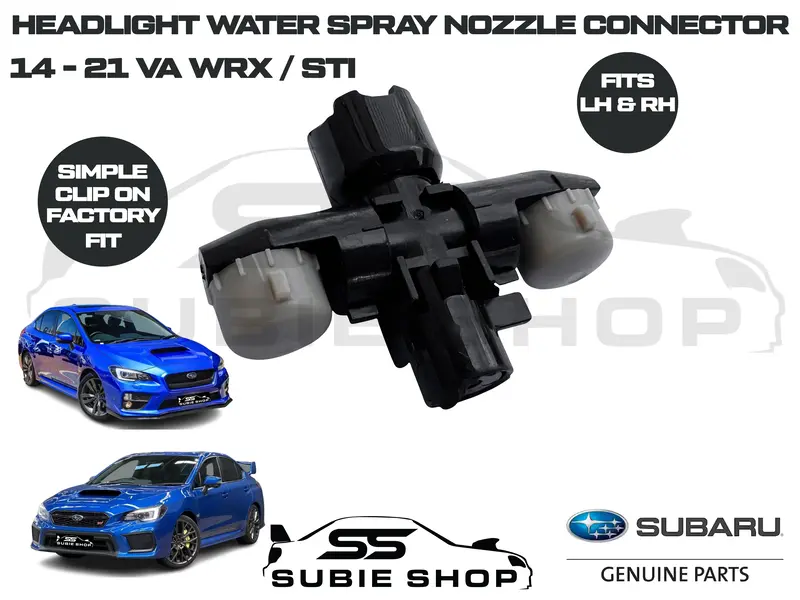 Headlight Washer Cap Water Jet Nozzle Connector For 2015 + Subaru Va Wrx & Sti 1
