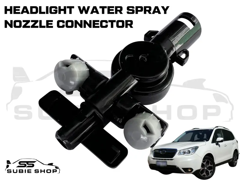 Headlight Washer Cap Water Jet Nozzle For 13 - 15 Subaru Forester Sj / Xt Hid 1