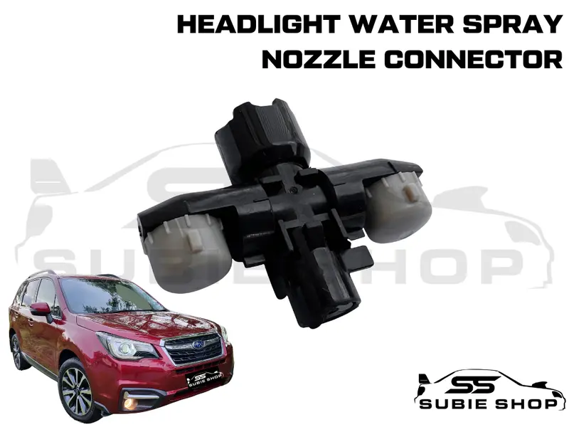 Headlight Washer Cap Water Jet Nozzle For 13 - 19 Subaru Forester Sj Sk Outback 1