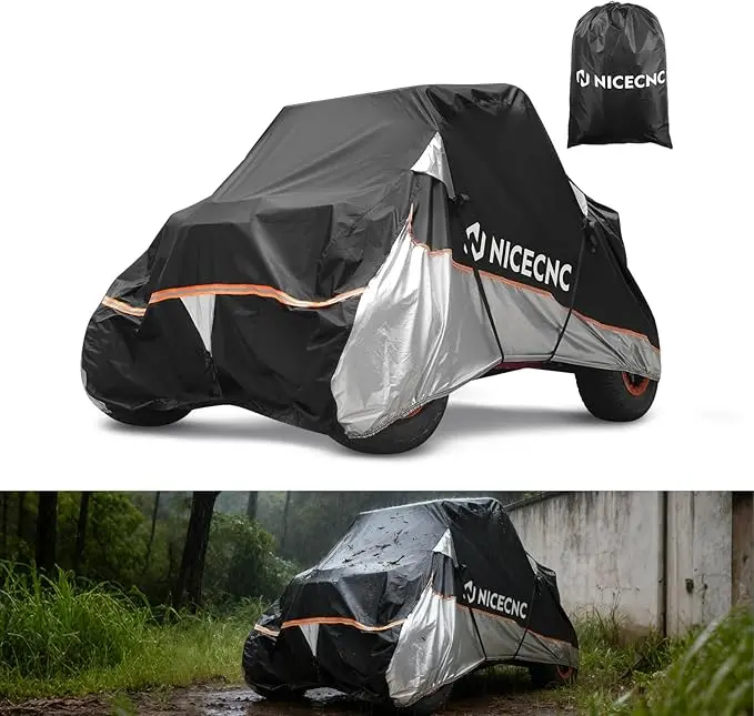 Heavy Duty Utv Storage Cover W/Pu Coating 133"X75"X62" For Yamaha Yxz1000r 1