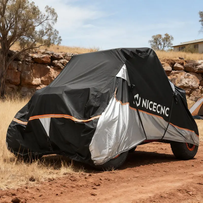 Heavy Duty Utv Storage Cover W/Pu Coating 133"X75"X62" For Yamaha Yxz1000r 2