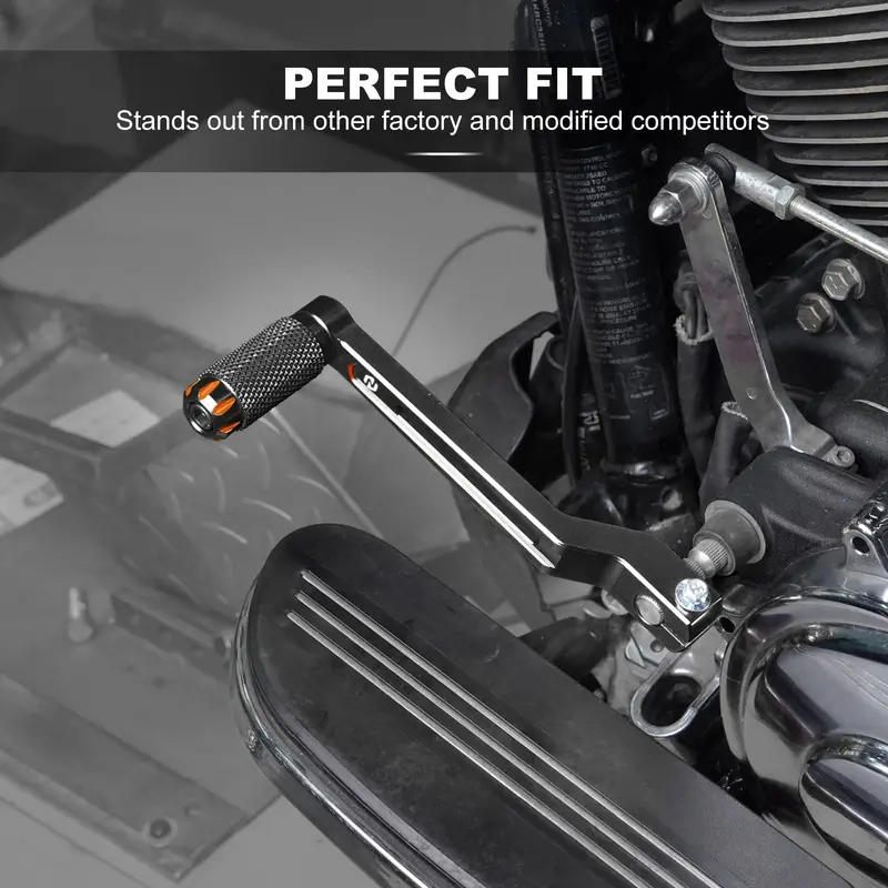 Heel Toe Gear Shifter Levers For Harley Softail Slim Deluxe Fat Boy Heritage 4