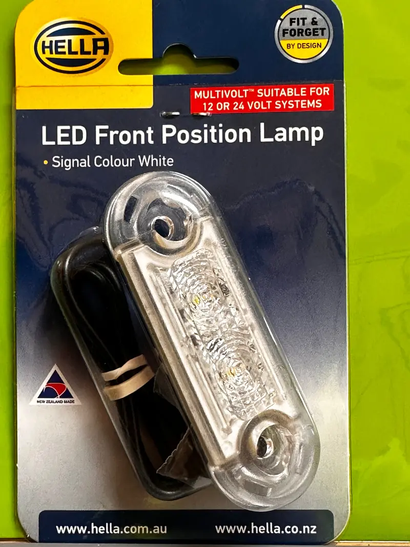 Hella 2059 Duraled Front Position Lamp, White 1