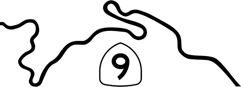 Highway 9 Sticker - Battle Garage 1