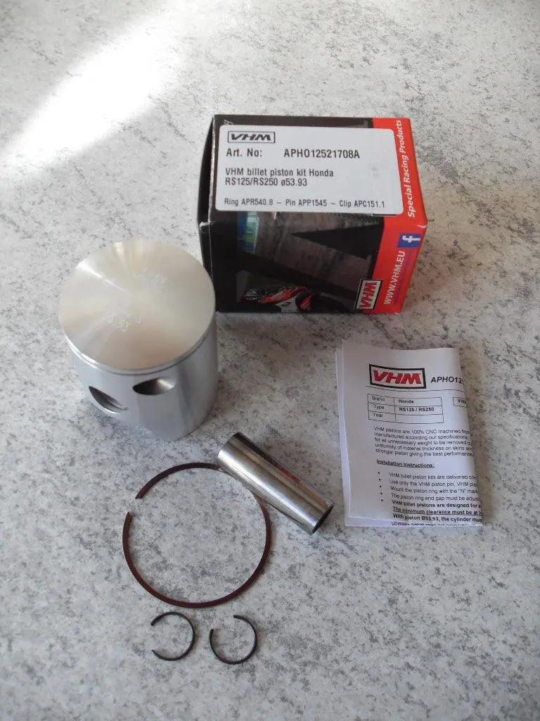 Honda Rs125 Rs250 Vhm Piston Kit Domed Top 1