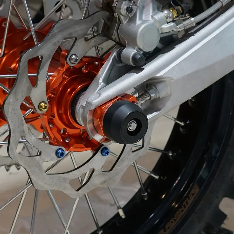 Husqvarna & Ktm Rear Wheel Axle Sliders Crash Pad Protector Protective Ball Heads 2