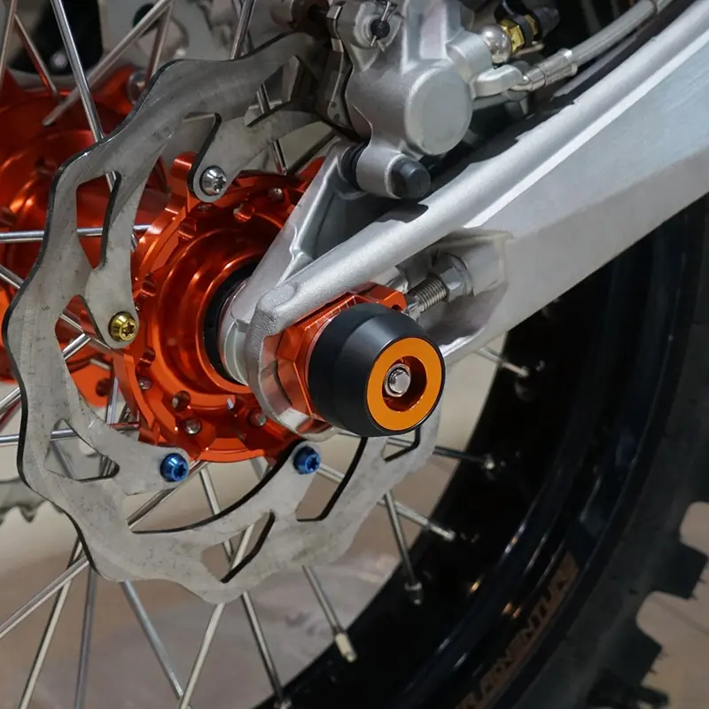 Husqvarna & Ktm Rear Wheel Axle Sliders Crash Pad Protector Protective Ball Heads 3
