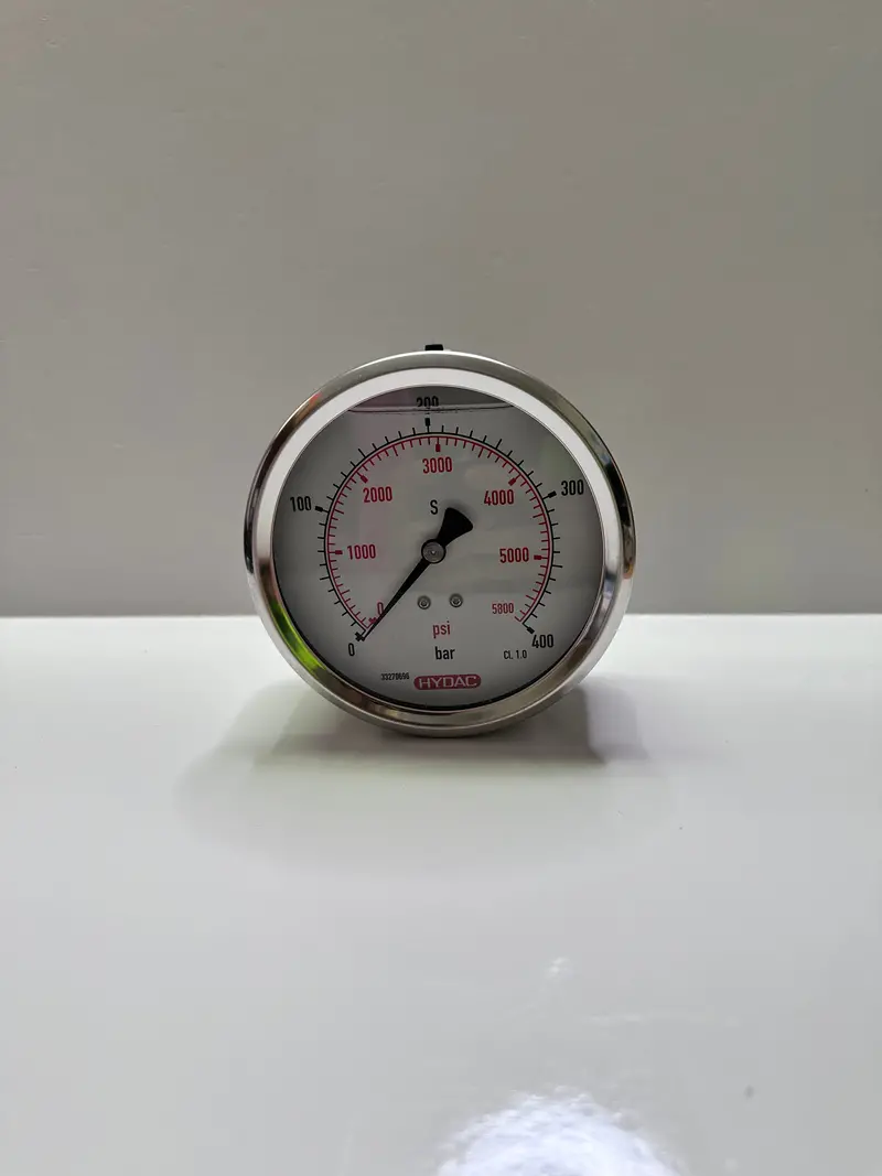 Hydac 6023031 Manometer Ng 100-400-G 1/2 B - Rear 1