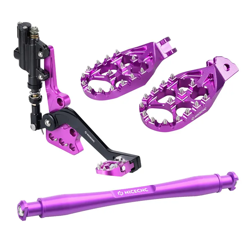 Hydraulic Rear Foot Brake + Enlarged Foot Pegs + Support Brace For Surron Light Bee X S 1