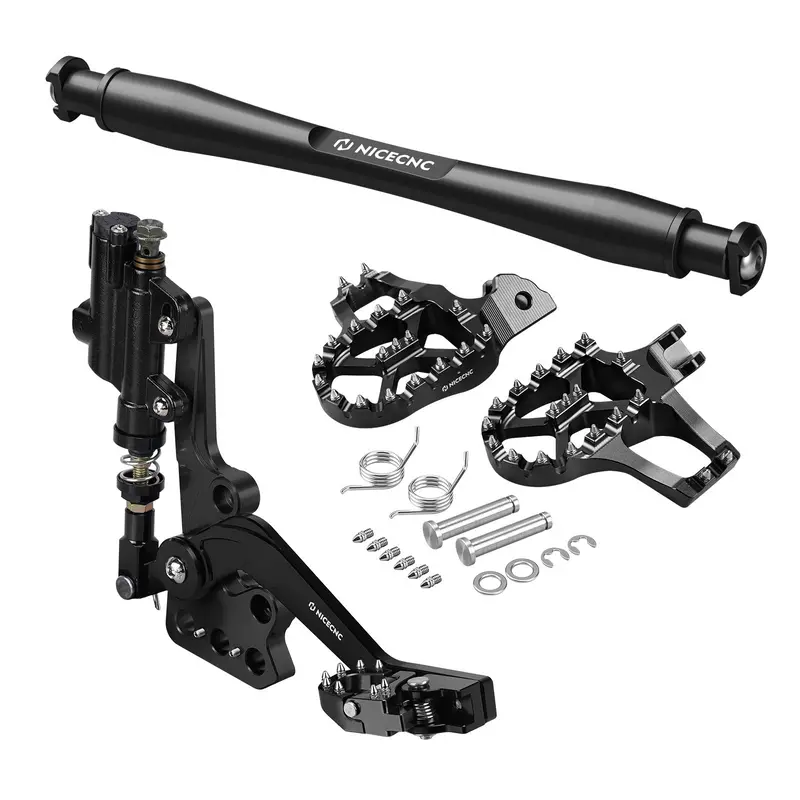 Hydraulic Rear Foot Brake + Extender Footrest + Support Brace For Surron Light Bee X S 3