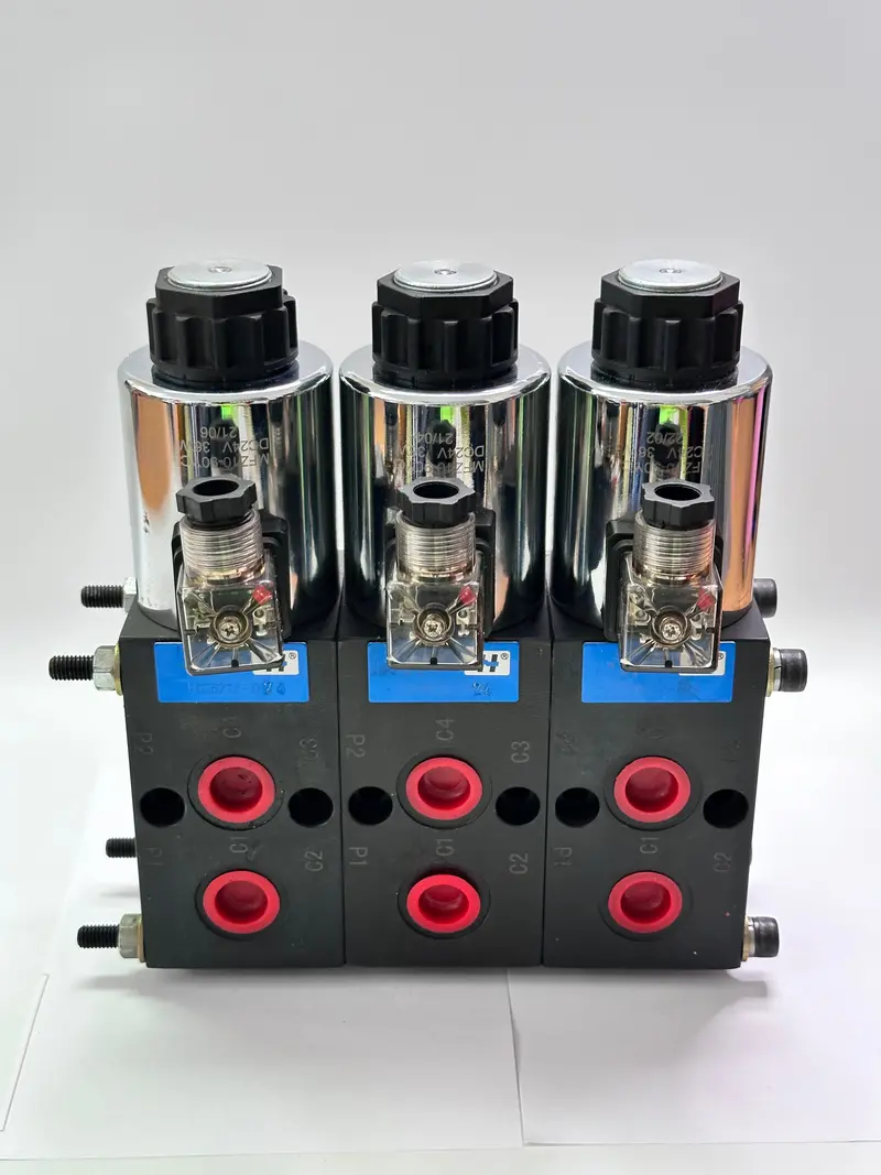 Hye6212-D24 Stackable 1/2" Bspp 6 Port Selector Valves 1