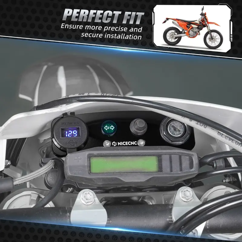 Ignition Device Relocation Dash Kit For Ktm 350 500 Exc-F 2017-2023 2