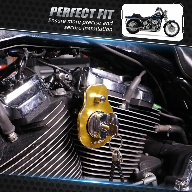 Ignition Key Switch Relocation Mount Bracket For Harley Road King Street Glide Ultra Limited 3