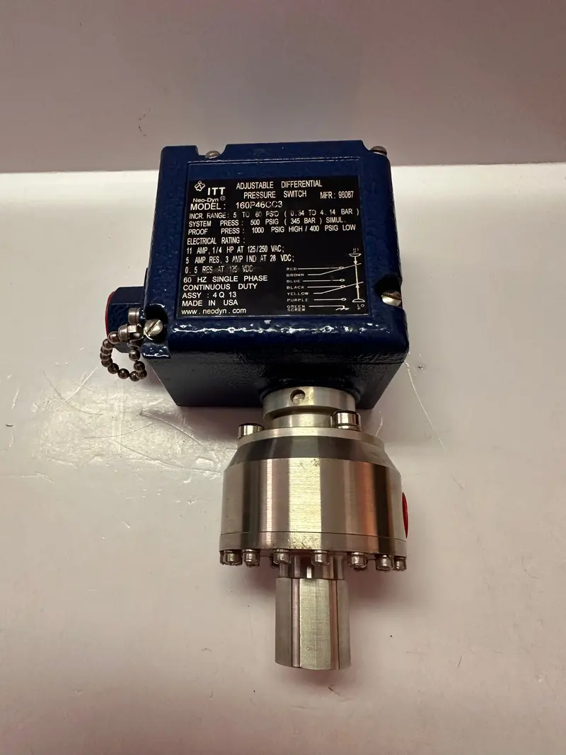 Itt 160P46cc3 160P Series, Nema 4 & 13 Differential Pressure Switch 1