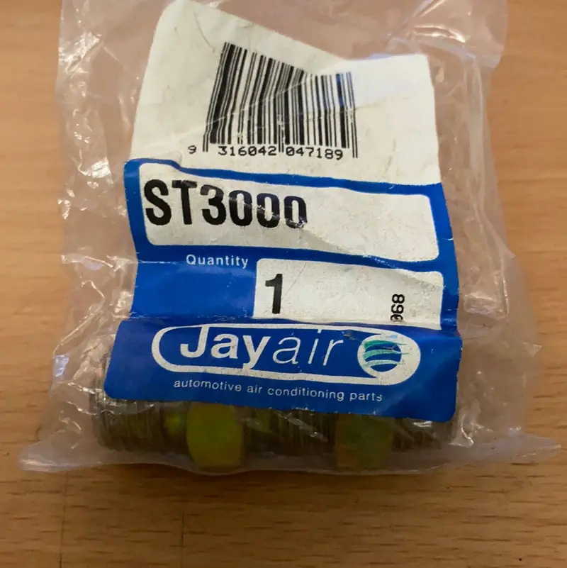 Jayair St3000 A/C Fitting, Bulkhead 6X6 Mio Steel 1