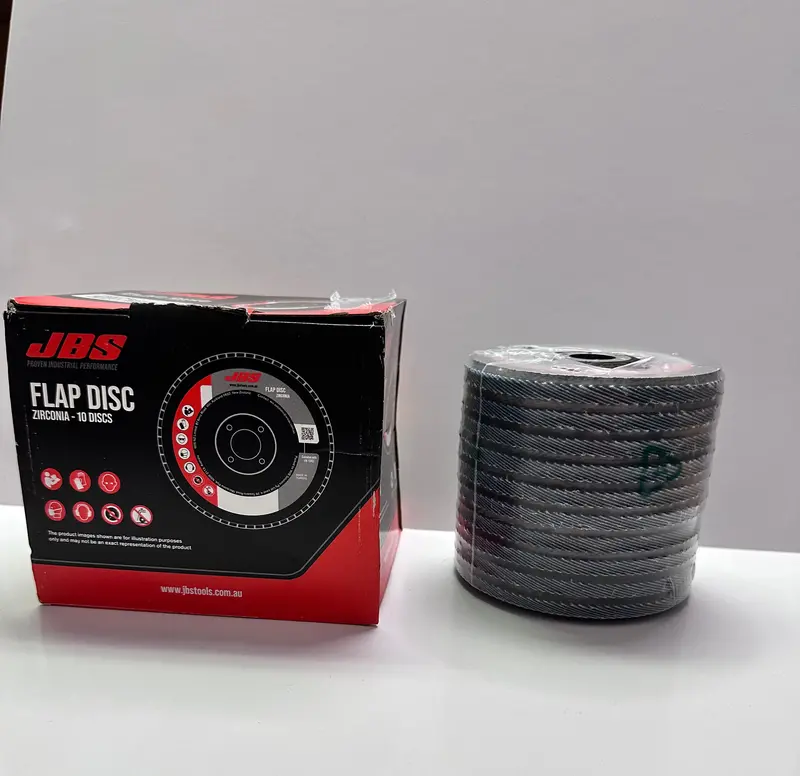 Jbs 0781 3377 125Mm X 22,23Mm 80 Grit Flap Disc, 10 Pk 1