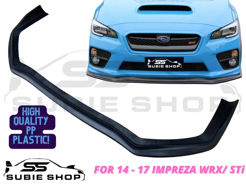 Jdm Pp Injection Cs Front Bumper Splitter Lip For 14 - 17 Subaru Impreza Wrx Sti 1