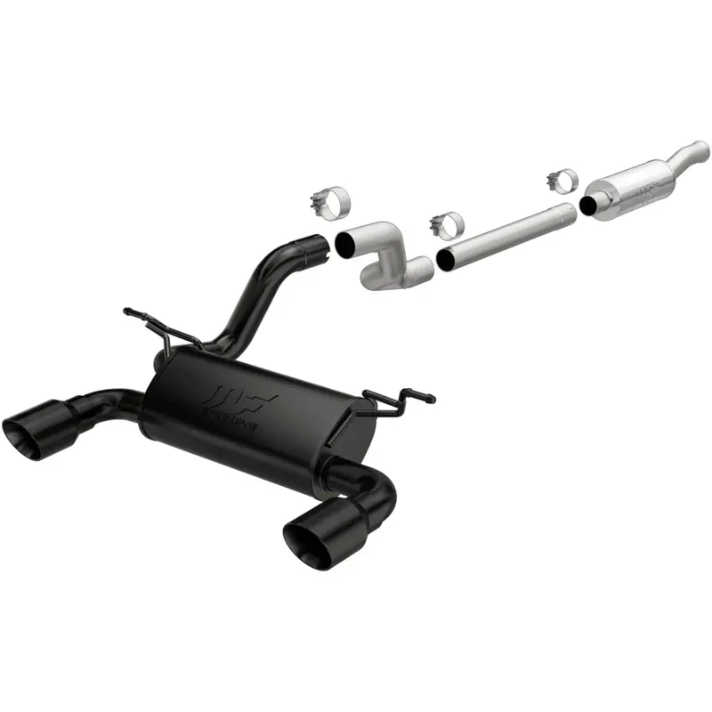 Jeep Wrangler Rubicon Magnaflow Cat-Back Setup Black Coated 1