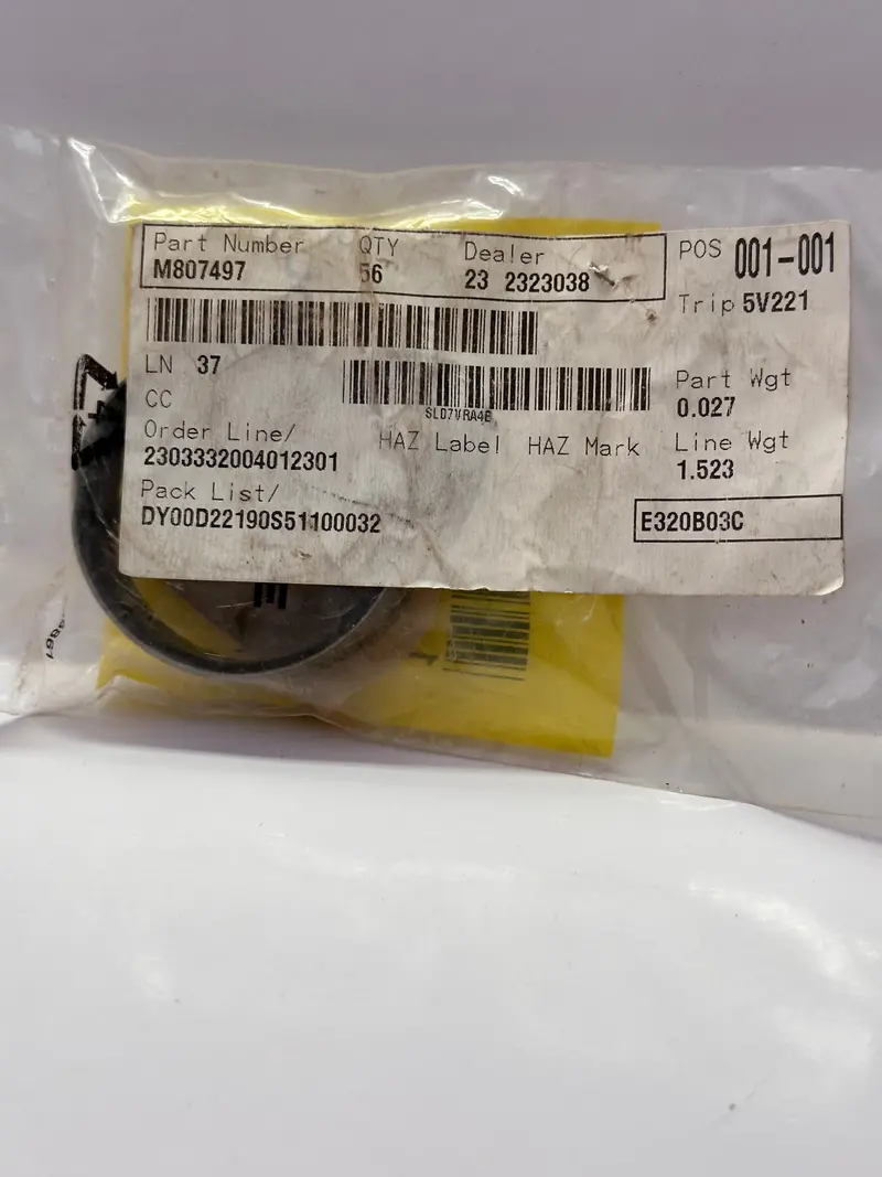 John Deere M807497 Sleeve 1