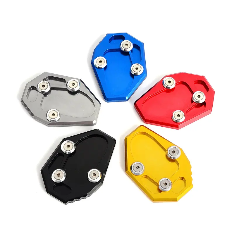 Kickstand Side Stand Extension Plate Pad For Yamaha Fz6-S2 Abs 2004-2009 1