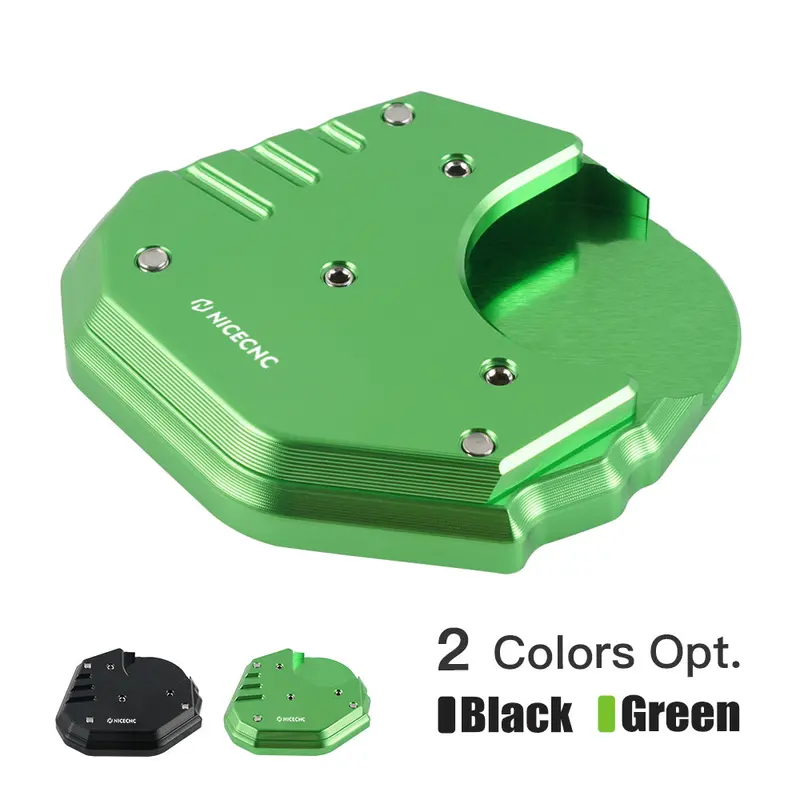Kickstand Side Stand Foot Plate Extension Pad For Kawasaki Klr650 08-18 1