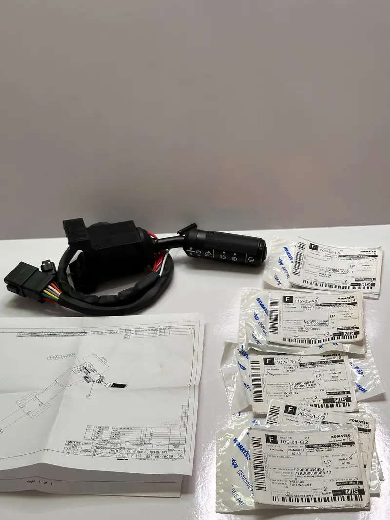 Komatsu 58F-00-40080 Genuine Signal K, Turn Signal Switch Wpr Ctl 1