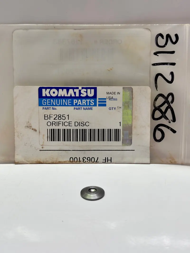 Komatsu Bf2851 Orifice Disc 1