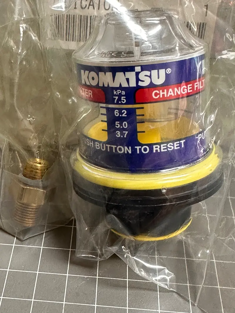Komatsu Indicator, Air Restriction, 08672-01000 1