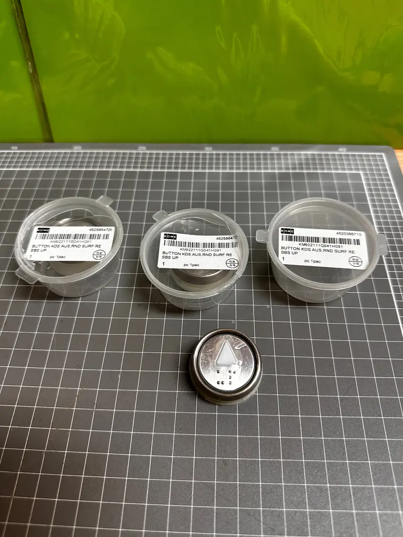 Kone Km922112g041h091 Elevator Button Kds Aus,Rnd Surf Re Sbs Up 2
