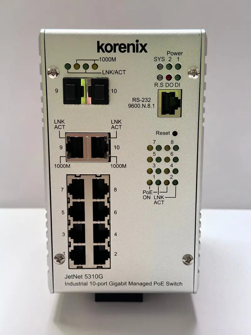 Korenix Jetnet 5310G Industrial 10 Port Poe Switch 2