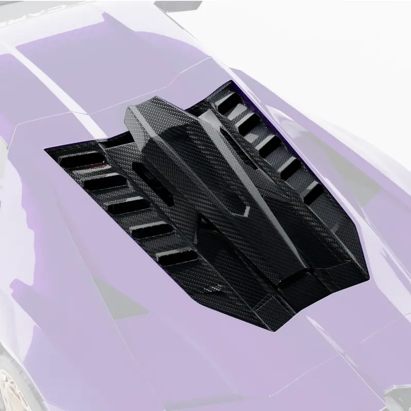 Lamborghini Revuelto Carbon Fibre Engine Cover & Roof Scoop - Ct Design 1