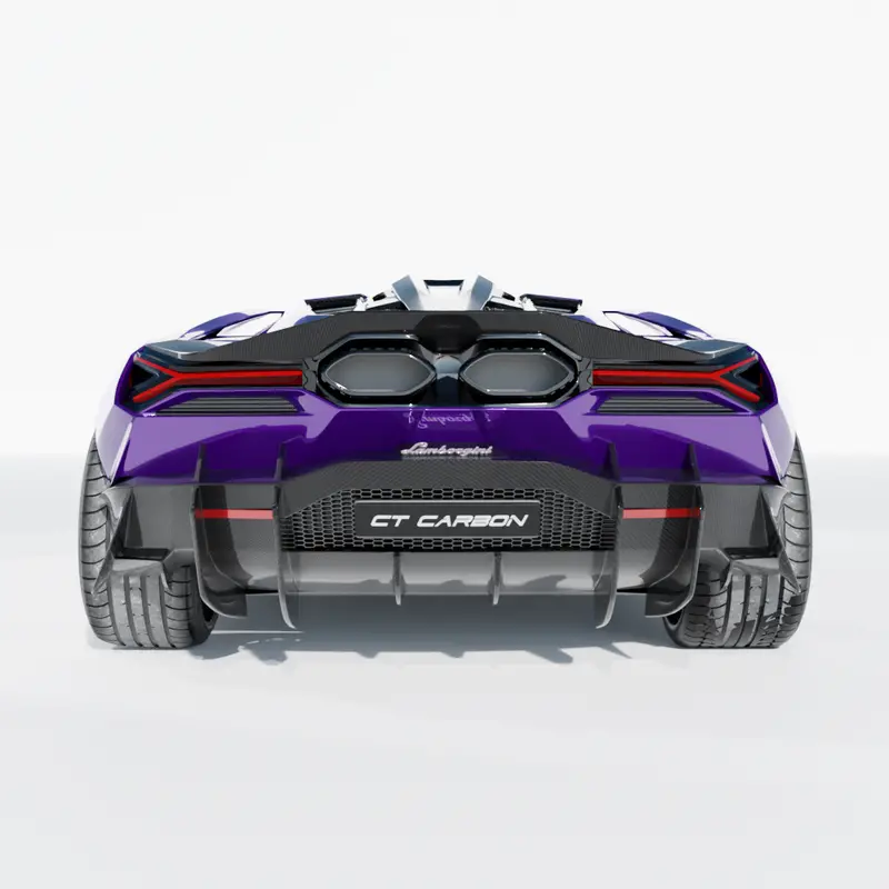Lamborghini Revuelto Carbon Fibre Rear Diffuser - Ct Design 1