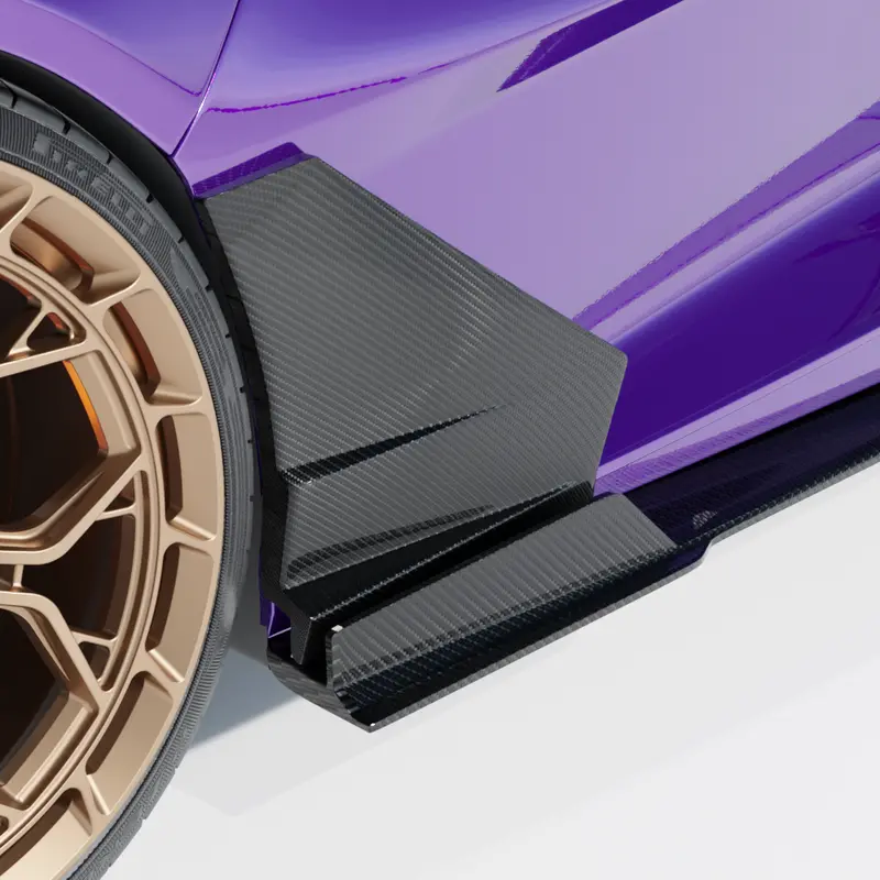 Lamborghini Revuelto Matte Carbon Fibre Door Trim - Ct Design 1